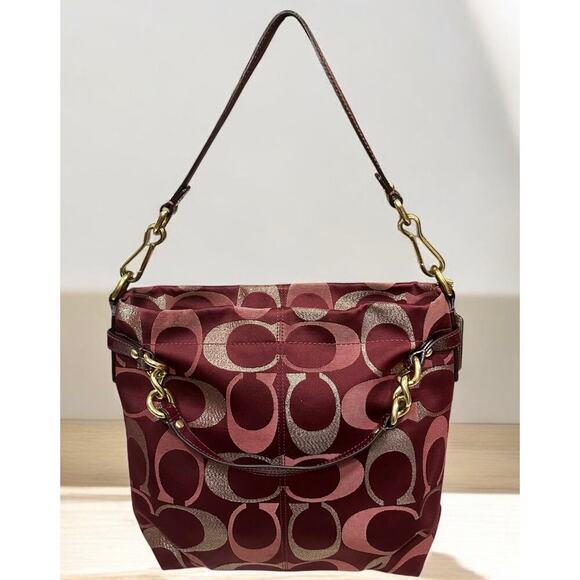 Y2K Coach F18004 Brooke Signature Lurex Shoulder Bag & F46486 Wristlet - Picture 3 of 16